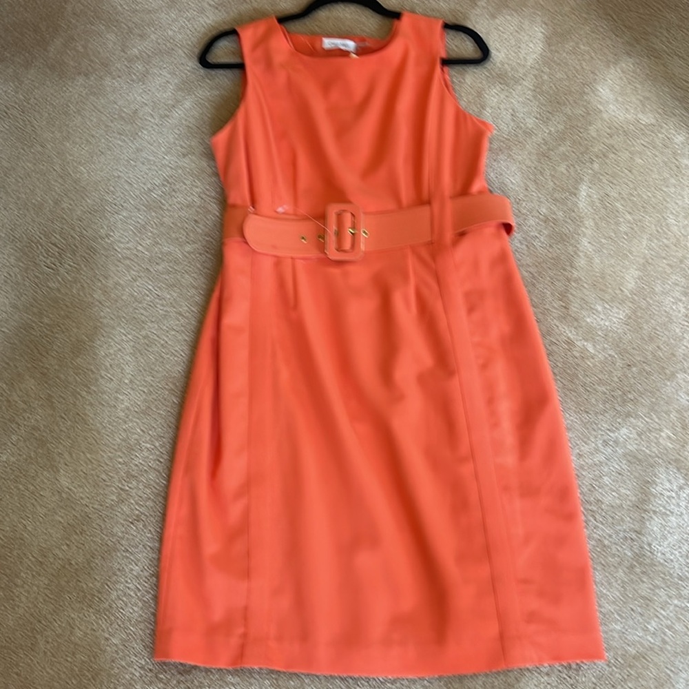 👗 NWT Calvin Klein Orange Dress - Size 12